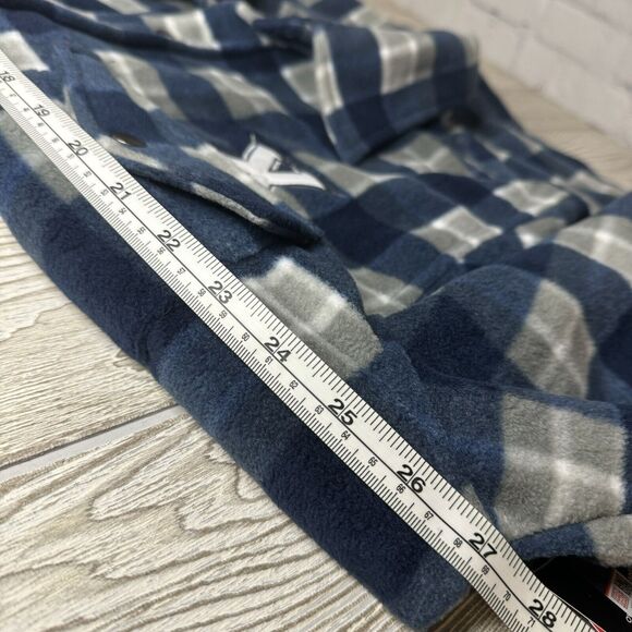 Colosseum Xavier Musketeers Logo Fleece Snap Jacket Men’s XXL Blue Shacket NWT - Picture 10 of 11